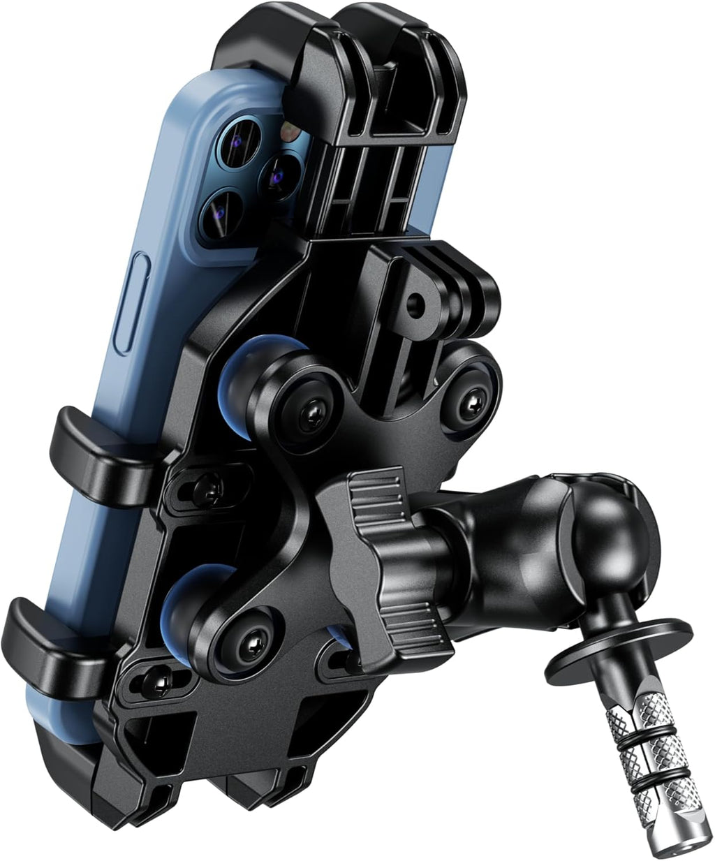 Motorcycle Fork Stem Phone Mount Holder with Vibration Dampener